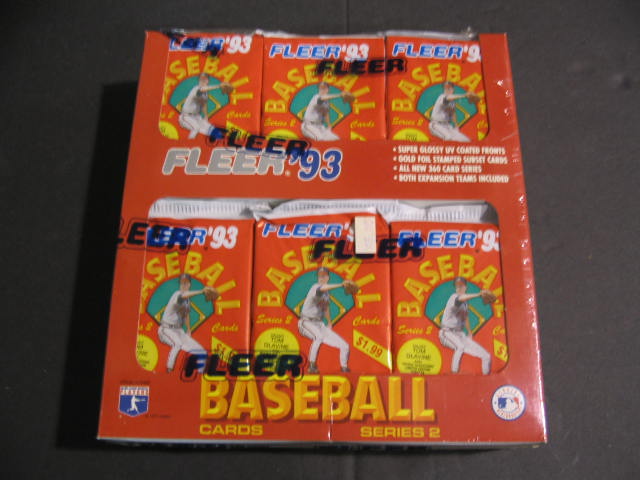 1993 Fleer Baseball Series 2 Jumbo Box