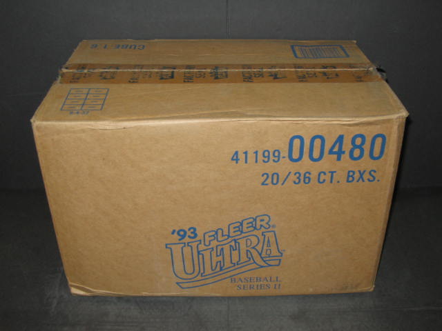 1993 Fleer Ultra Baseball Series 2 Case (20 Box)