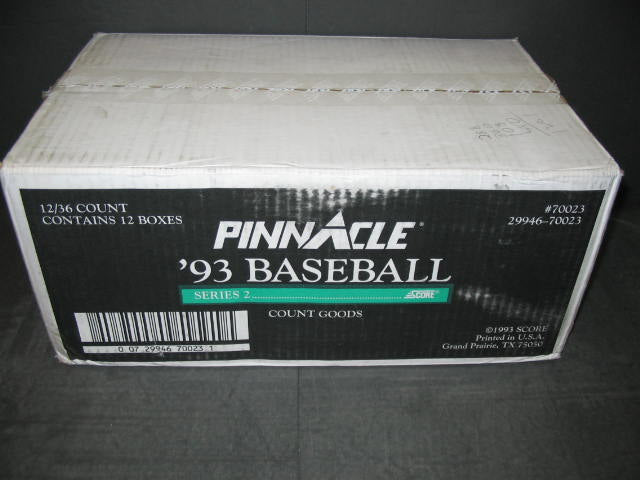 1993 Pinnacle Baseball Series 2 Case (12 Box)