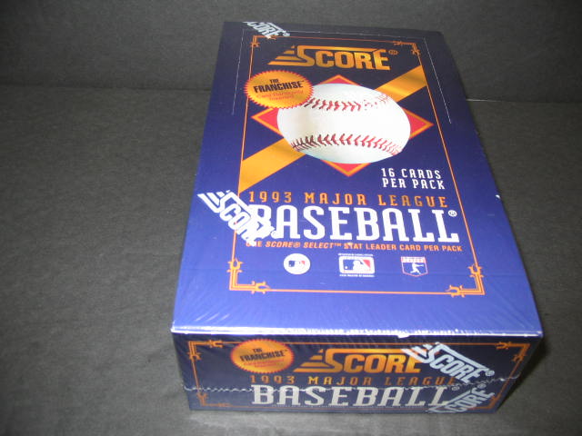 1993 Score Baseball Box