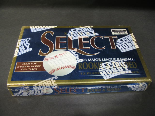 1993 Score Select Baseball Rookie & Traded Box