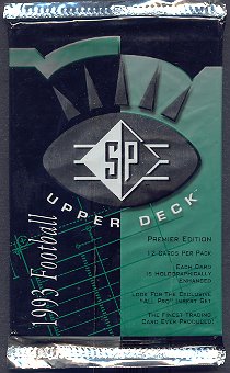 1993 Upper Deck SP Football Unopened  Pack