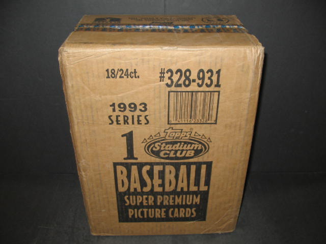 1993 Topps Stadium Club Baseball Series 1 Case (18 Box)