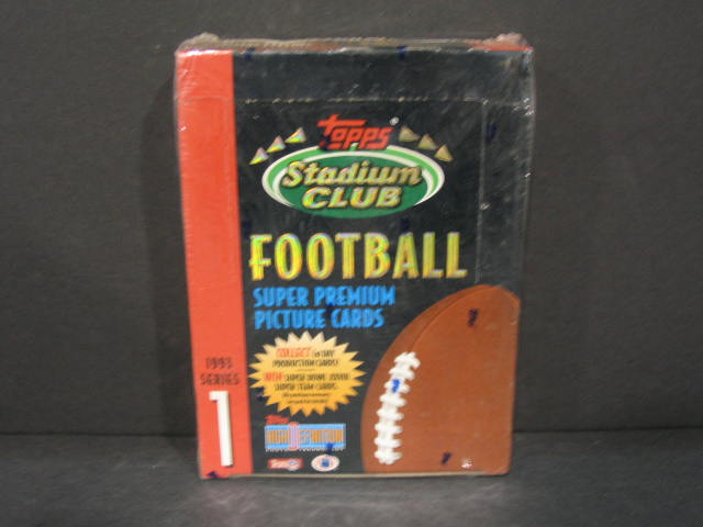 1993 Topps Stadium Club Football Series 1 Box (24/14)