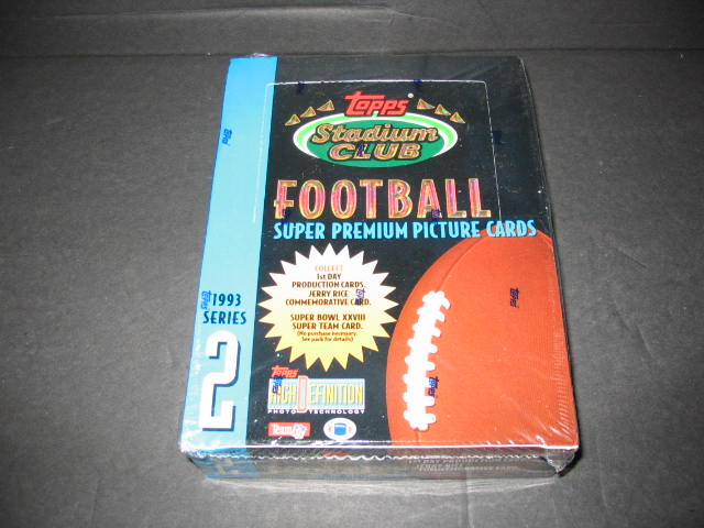 1993 Topps Stadium Club Football Series 2 Box