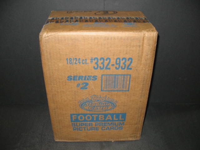 1993 Topps Stadium Club Football Series 2 Case (Hobby) (18 Box)