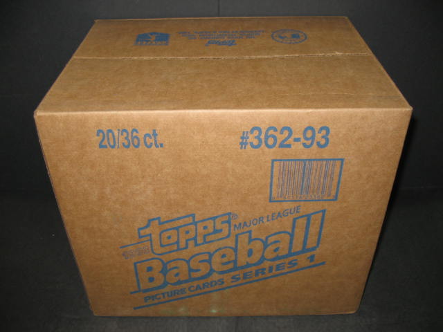 1993 Topps Baseball Series 1 Case (20 Box) (Sealed)