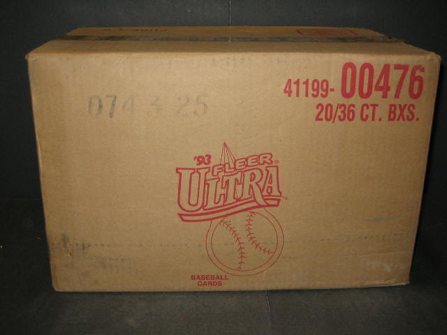 1993 Fleer Ultra Baseball Series 1 Case (20 Box) (00476)