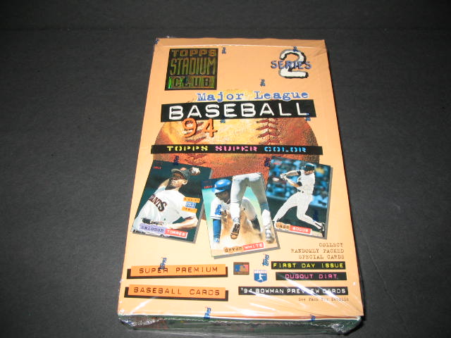 1994 Topps Stadium Club Baseball Series 2 Box