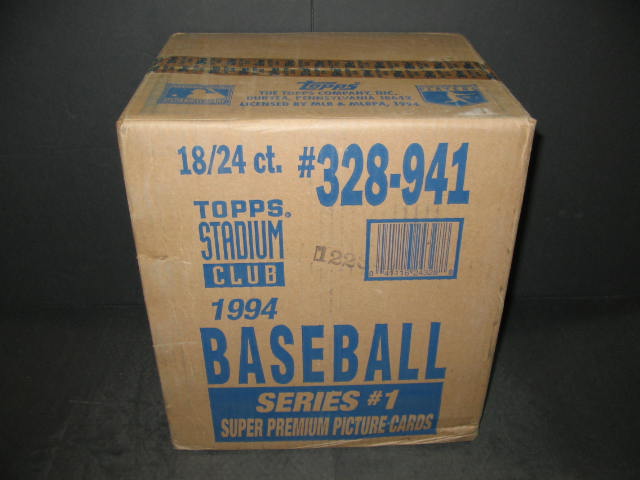 1994 Topps Stadium Club Baseball Series 1 Case (18 Box)
