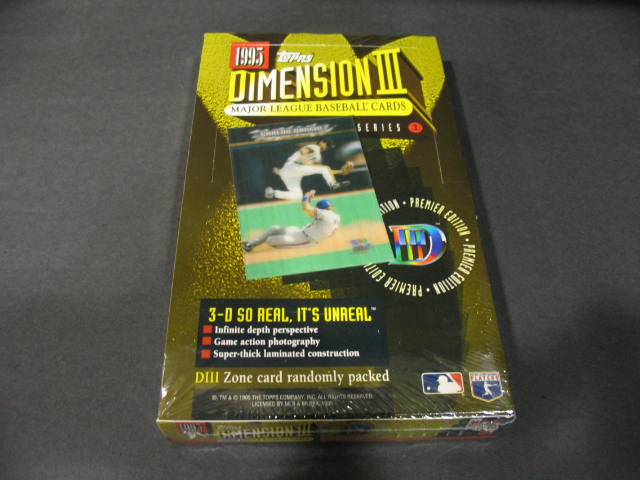 1995 Topps Dimension III D3 Baseball Box
