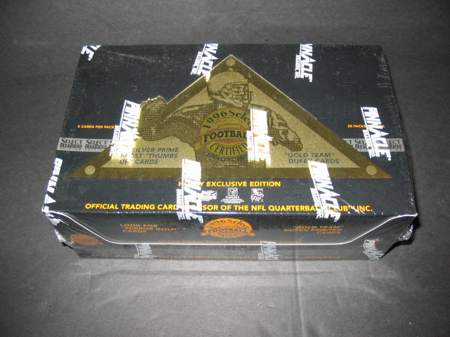 1996 Pinnacle Select Certified Football Box (Hobby)