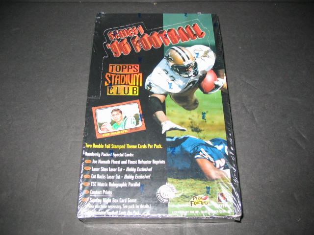 1996 Topps Stadium Club Football Series 1 Box (Hobby) (24/10)