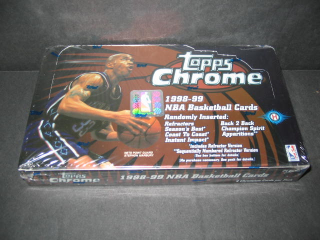 1998/99 Topps Chrome Basketball Box (Hobby)