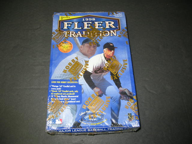 1998 Fleer Tradition Baseball Series 2 Box (Hobby)