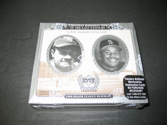 1999 Upper Deck Baseball Century Legends Box (Hobby)