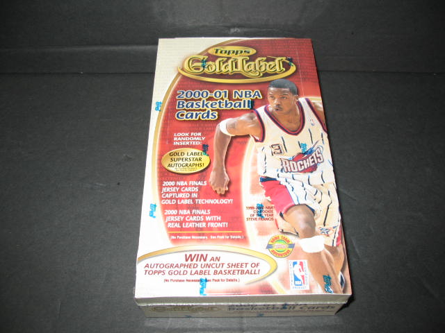 2000/01 Topps Gold Label Basketball Box (HTA)