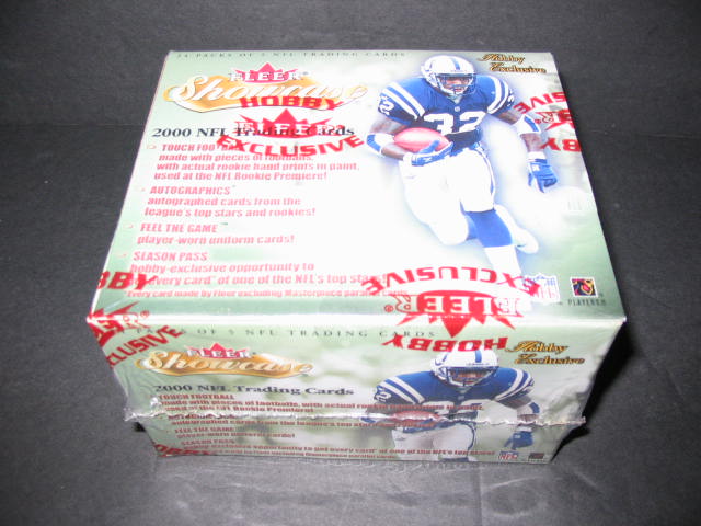 2000 Fleer Showcase Football Box (Hobby)