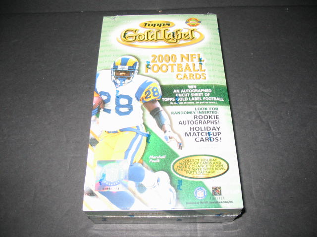 2000 Topps Gold Label Football Box (HTA) (24/5)