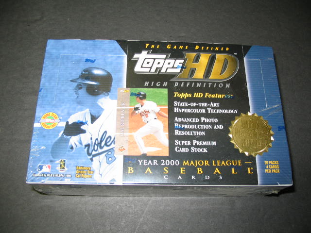 2000 Topps HD High Definition Baseball Box (HTA)