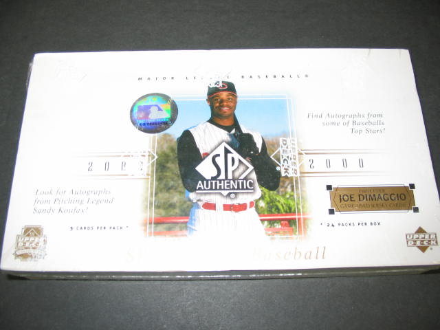 2000 Upper Deck SP Authentic Baseball Box (Hobby)