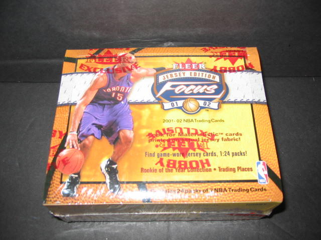 2001/02 Fleer Focus Basketball Jersey Edition Box (Hobby)