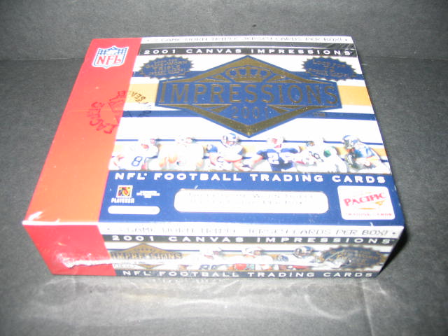 2001 Pacific Canvas Impressions Football Box (Hobby)