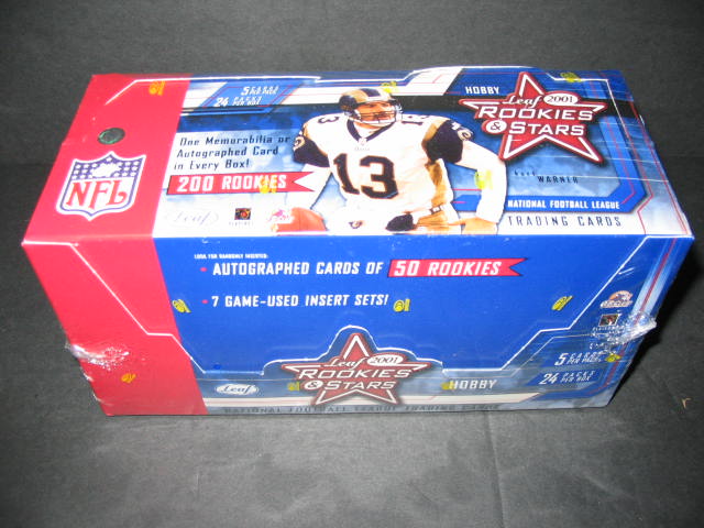 2001 Leaf Rookies & Stars Football Box (Hobby)