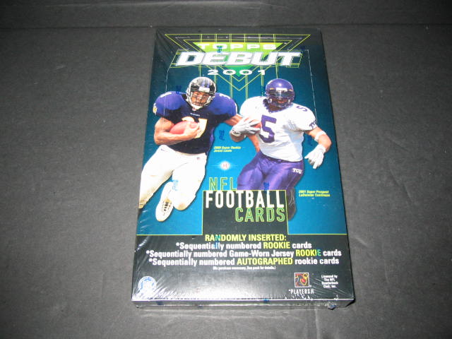 2001 Topps Debut Football Box (Hobby)