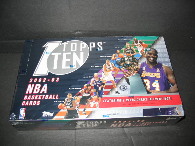 2002/03 Topps Ten Basketball Box (Hobby)