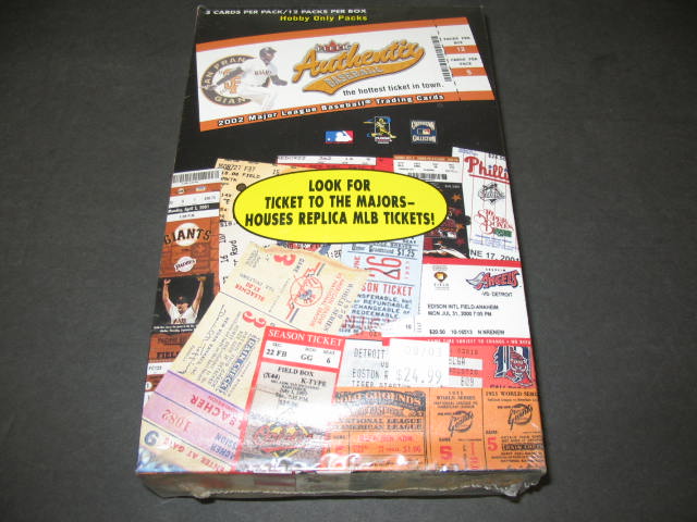 2002 Fleer Authentix Baseball Blaster Box (12/5)