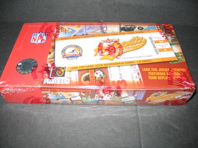 2002 Fleer Authentix Football Box (Hobby)