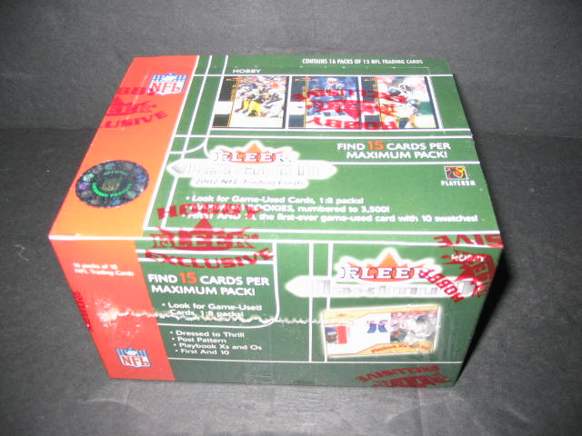 2002 Fleer Maximum Football Box (Hobby)