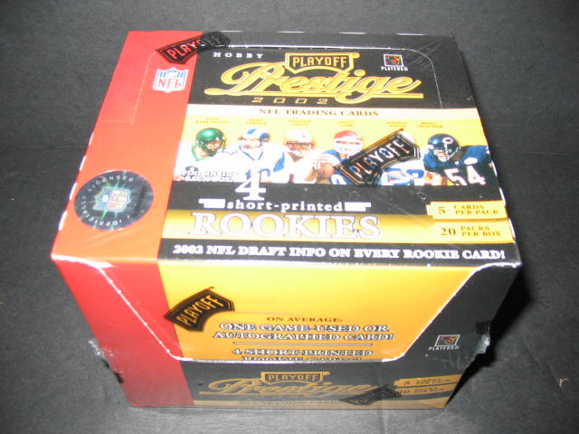 2002 Playoff Prestige Football Box (Hobby)