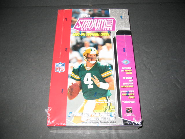 2002 Topps Stadium Club Football Relic Edition Box (Hobby)