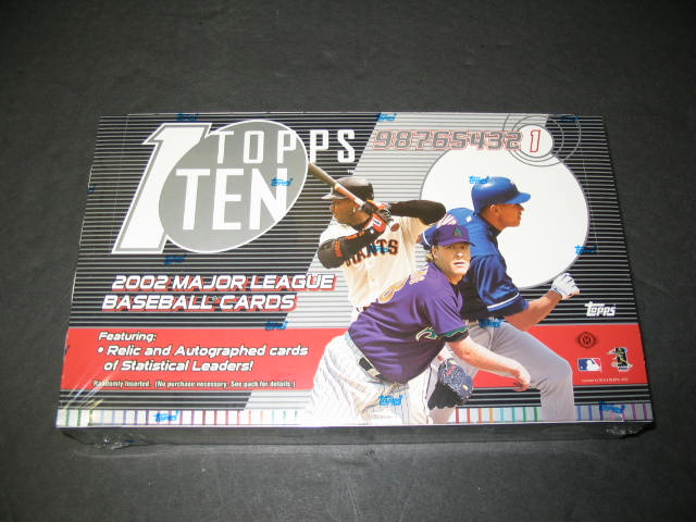 2002 Topps Ten Baseball Box (Hobby)