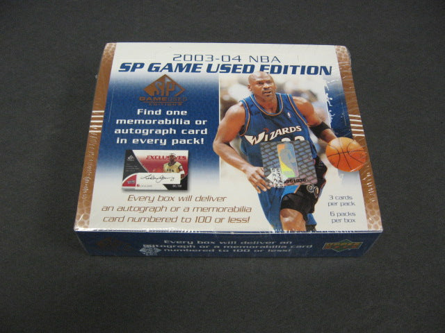 2003/04 Upper Deck SP Game Used Basketball Box