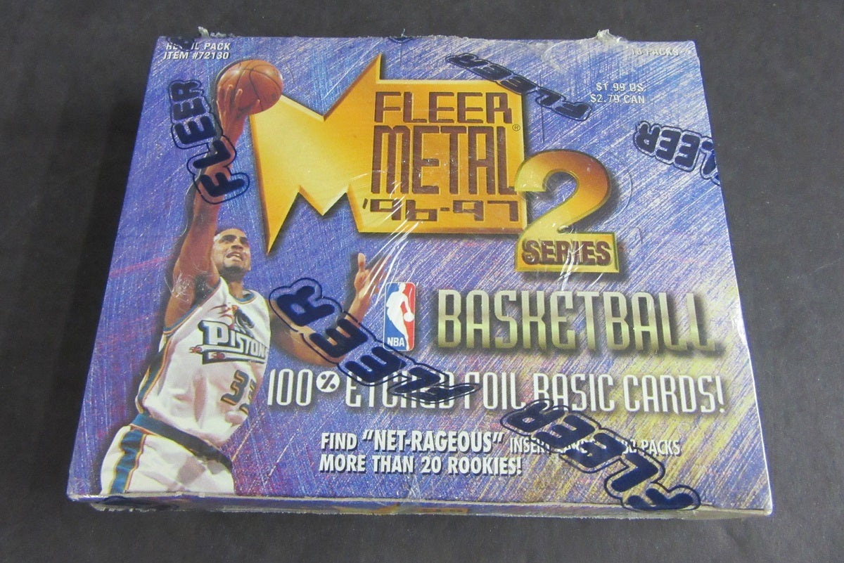 1996/97 Fleer Metal Basketball Series 2 Box (Retail)