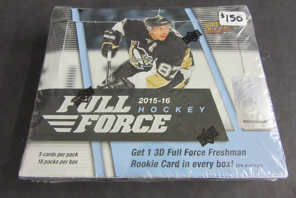 2015/16 Upper Deck Full Force Hockey Box (Hobby) (18/5)