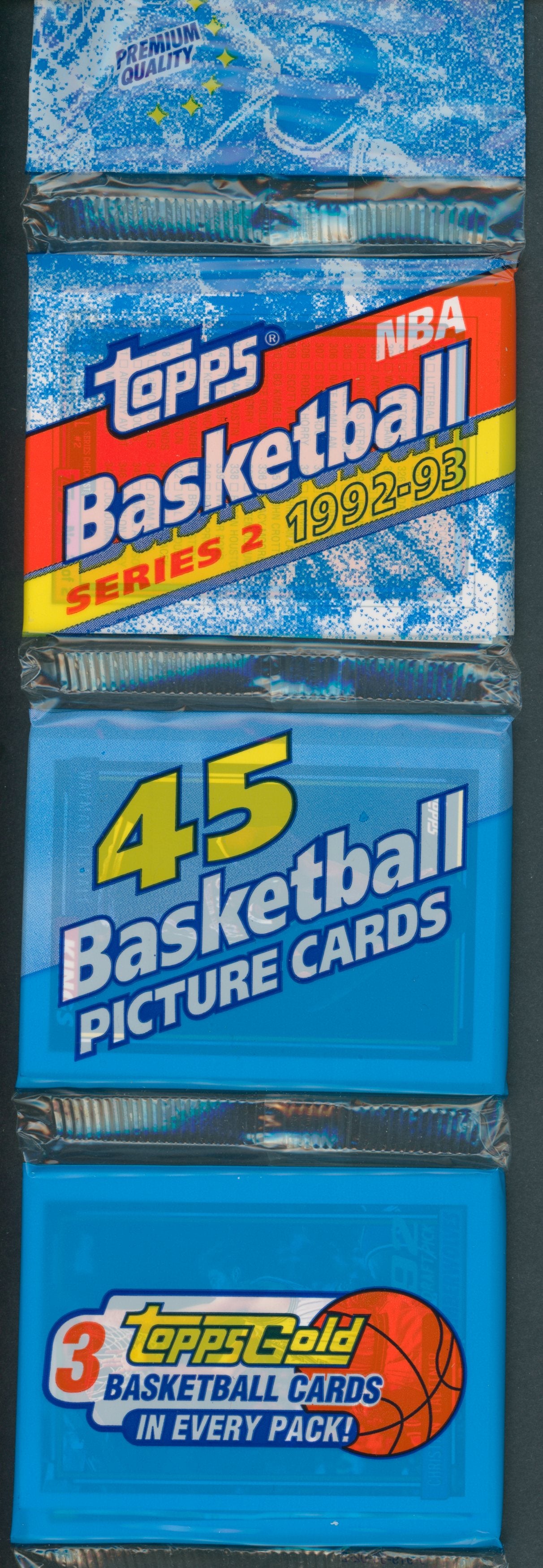 1992/93 Topps Basketball Unopened Series 2 Rack Pack