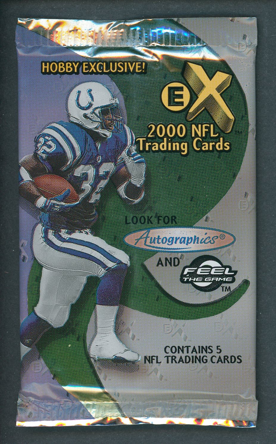 2000 Fleer E-X Football Unopened Pack (Hobby)