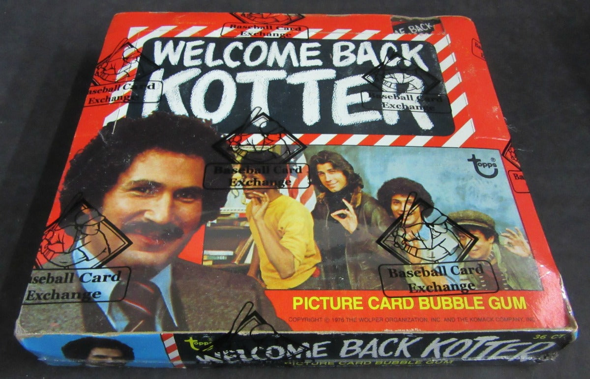 1976 Topps Welcome Back Kotter Wax Box (BBCE) (Read)