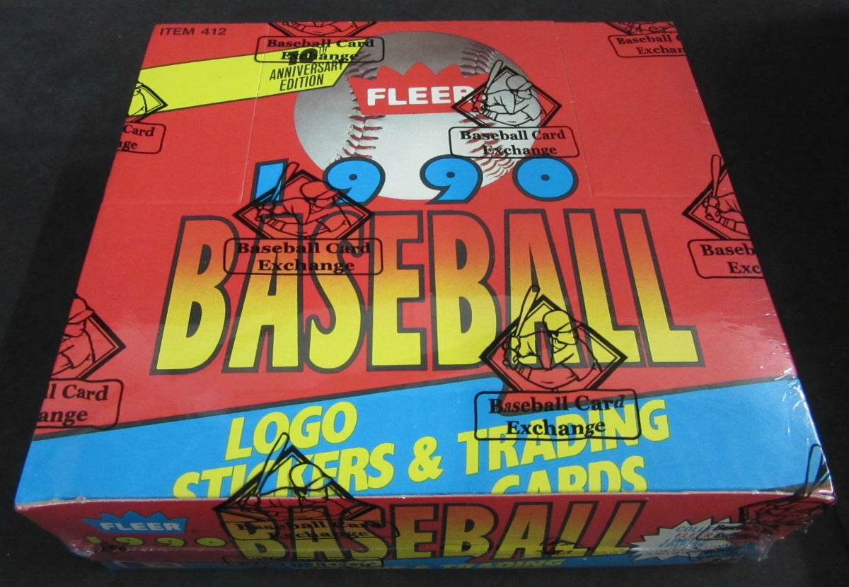 1990 Fleer Baseball Unopened Cello Box (FASC)