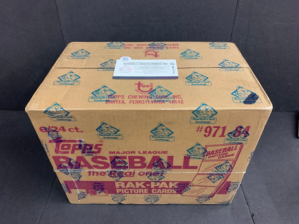 1984 Topps Baseball Rack Pack Case (6 Box) (BBCE)