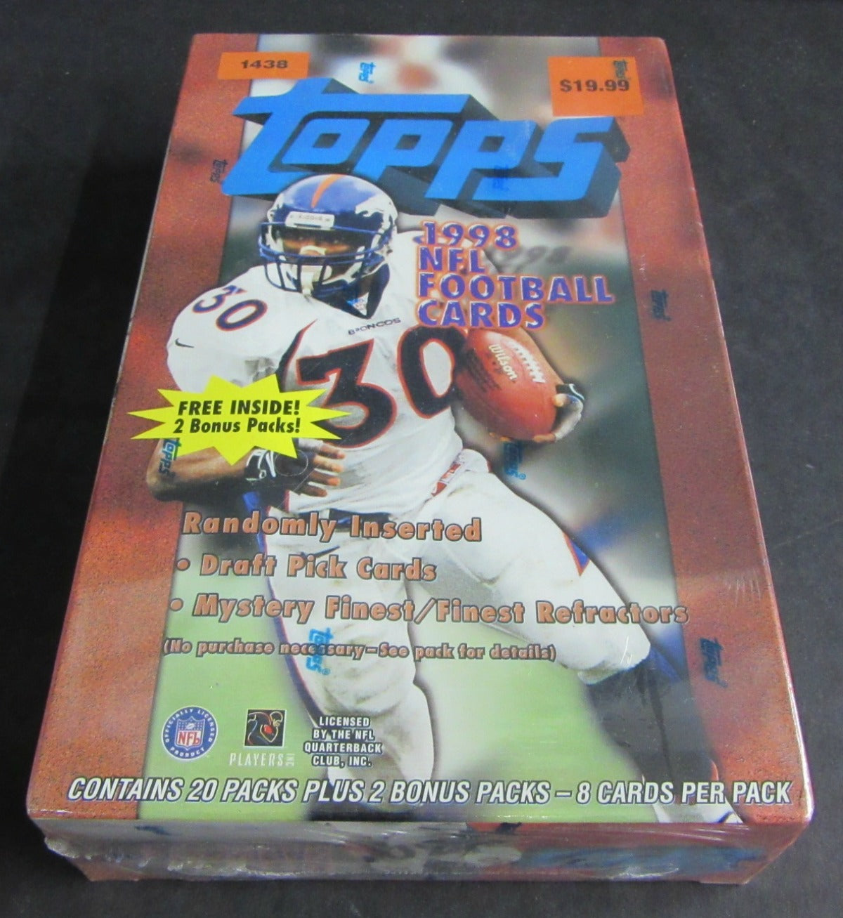 1998 Topps Football Blaster Box (22/8)