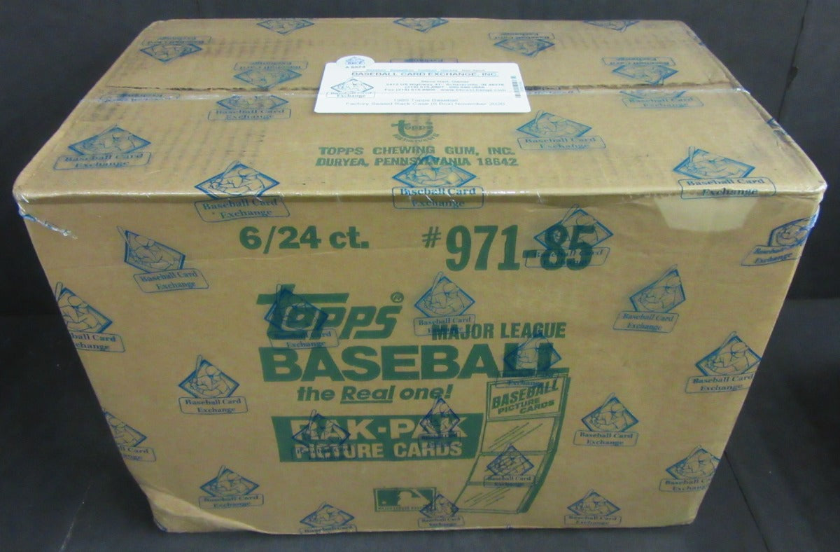 1985 Topps Baseball Rack Pack Case (6 Box) (BBCE)