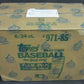 1985 Topps Baseball Rack Pack Case (6 Box) (BBCE)
