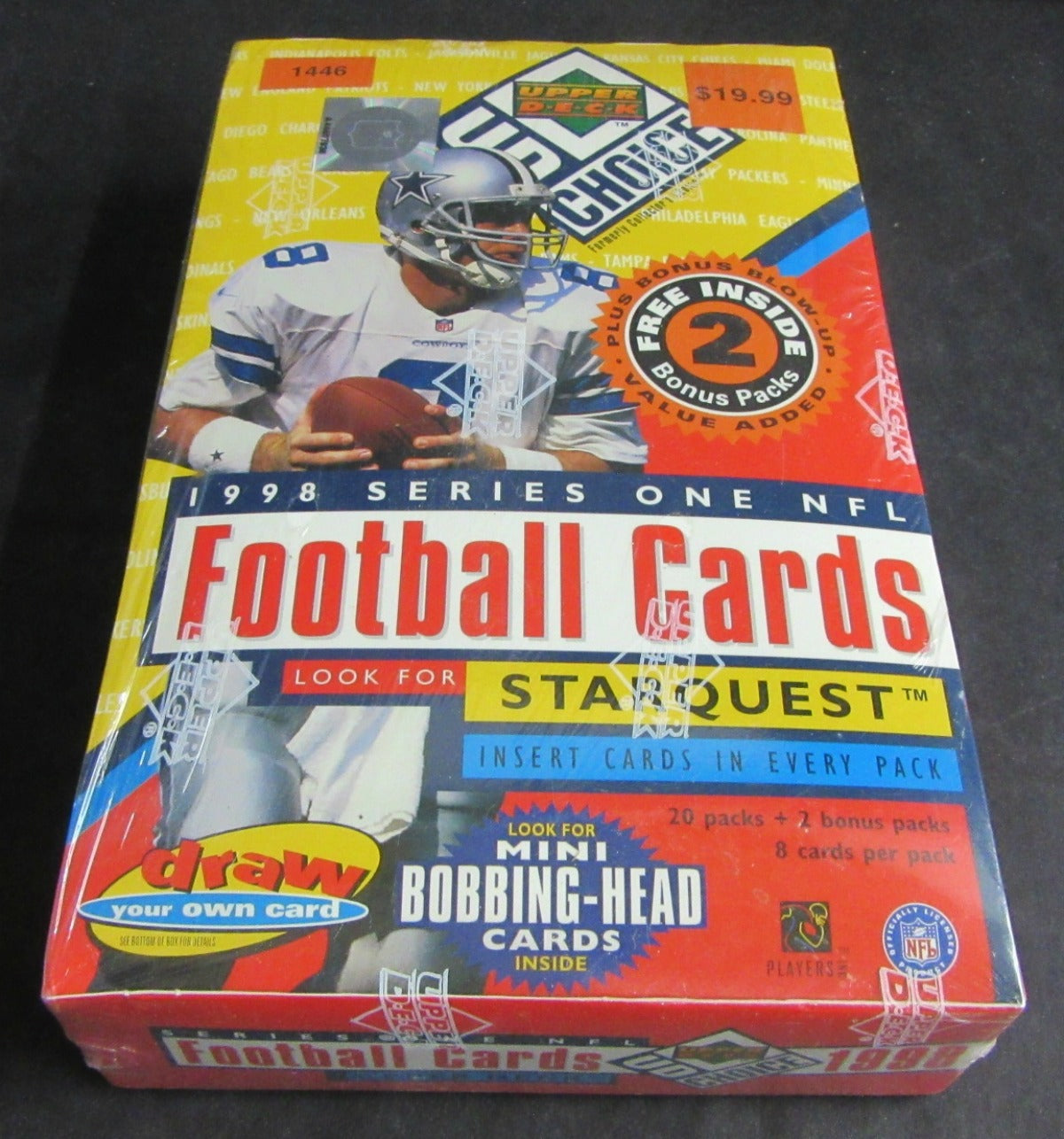 1998 Upper Deck UD Choice Football Series 1 Blaster Box (22/8)