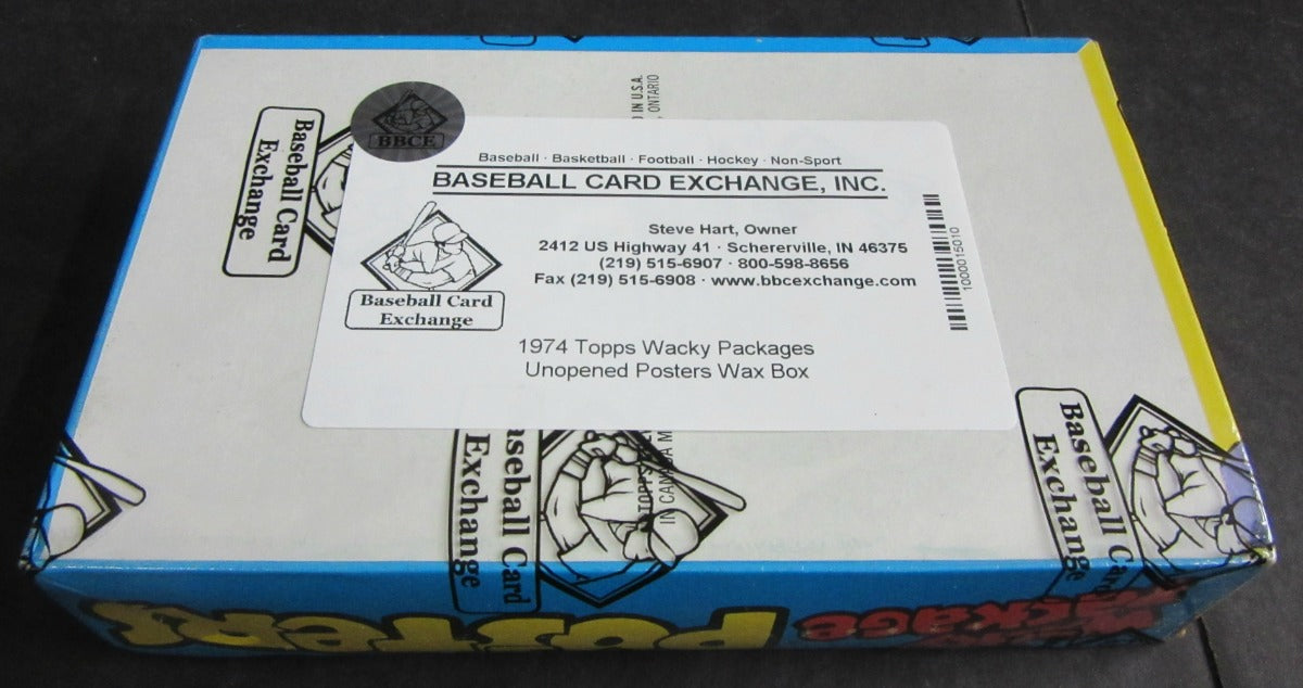 1974 Topps Wacky Package Posters Unopened Box (BBCE)