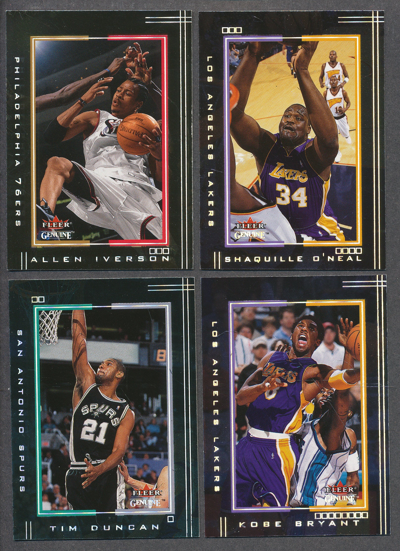 2001/02 Fleer Genuine Basketball Complete Base Set NM/MT MT
